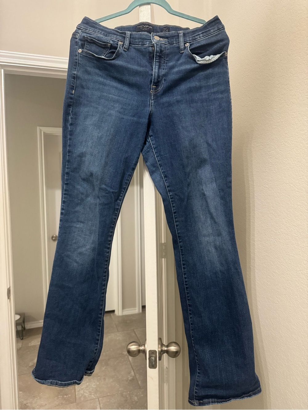 Lucky Brand Women's Bootcut Jeans in Dark Blue Denim